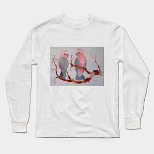 Australian Galahs - painting Long Sleeve T-Shirt